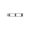 patch panel de fibra Óptica, para 4 placas acopladras fap o fmp, angulado, color negro, 1ur