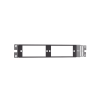 patch panel de fibra Óptica, para 4 placas acopladras fap o fmp, angulado, color negro, 1ur