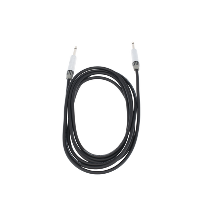cable de audio | plug 1/4 in a plug 1/4 in mono | carcasa cromada | conectores seetronic | ideal para instrumentos | longitud 3m cable de audio | plug 1/4 in a plug 1/4 in mono | carcasa cromada | conectores seetronic | ideal para instrumentos | longitud 3m