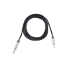 cable de audio | plug 1/4 in a plug 1/4 in mono | carcasa cromada | conectores seetronic | ideal para instrumentos | longitud 3m