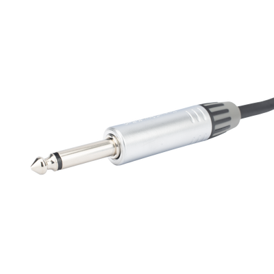 cable de audio | plug 1/4 in a plug 1/4 in mono | carcasa cromada | conectores seetronic | ideal para instrumentos | longitud 3m cable de audio | plug 1/4 in a plug 1/4 in mono | carcasa cromada | conectores seetronic | ideal para instrumentos | longitud 3m
