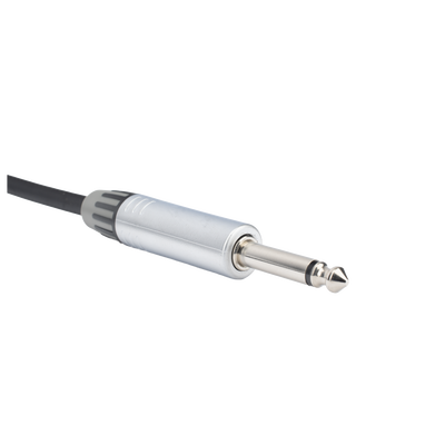 cable de audio | plug 1/4 in a plug 1/4 in mono | carcasa cromada | conectores seetronic | ideal para instrumentos | longitud 3m cable de audio | plug 1/4 in a plug 1/4 in mono | carcasa cromada | conectores seetronic | ideal para instrumentos | longitud 3m