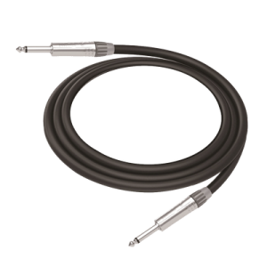 cable de audio | plug 1/4 in a plug 1/4 in mono | carcasa cromada | conectores seetronic | ideal para instrumentos | longitud 5m