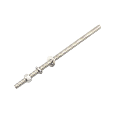kit de 10 varillas roscadas de 3/8 x 5 in, con arandelas planas, arandelas de seguridad y tuercas. kit de 10 varillas roscadas de 3/8 x 5 in, con arandelas planas, arandelas de seguridad y tuercas.
