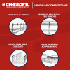 charola tipo malla 54/400 mm, acabado electro zinc, hasta 344 cables cat6, tramo de 3 metros
