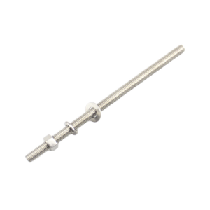 kit de 10 varillas roscadas de 3/8 x 8 in, con arandelas planas, arandelas de seguridad y tuercas.