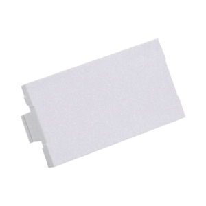 módulo de tapa ciega (inserto ciego), de 1/3, color blanco mate, 1 pieza