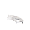 curva horizontal de aluminio de 90° perfil z / peralte 3 1/4" / ancho 6" / radio 8" / incluye tornillería (chc90ez314r8x6ak)