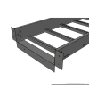 conector de escalera de aluminio a tablero (caja) / peralte 3 1/4" / ancho 9" / incluye tornillería (chcec314x9ak)