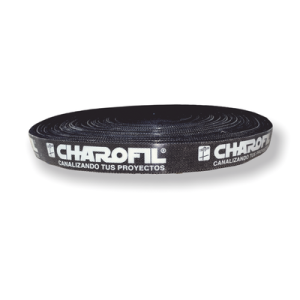 rollo de cinta strap, 20 mm de ancho, 25 metros de largo, color negro