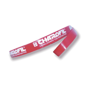 rollo de cinta strap, 20 mm de ancho, 25 metros de largo, color rojo