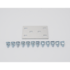 cople para uniones de escalera de aluminio / plano / peralte 3 1/4" / incluye tornilería