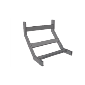 (chcvit1x12epk) curva vertical interior tubular 1.5 de peralte x 12 ancho pint epox color negro, incluye coples y tornilleria