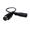 adaptador universal dc hembra a minidin 4 pines macho / recomendado para dvr´s epcom / hikvision
