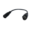 adaptador universal dc hembra a minidin 4 pines macho / recomendado para dvr´s epcom / hikvision