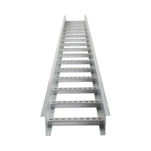 escalera de aluminio portacables / perfil z / peralte 3 1/4" /paso 9" / ancho 6" / 3.66 metros / capacidad máx. 137 cables / incluye cople union y tornillería