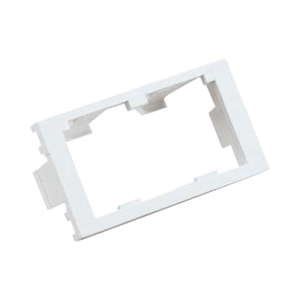 inserto plano de 1/3, espacio para dos módulos mini com®, color blanco mate