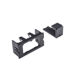 adaptador de 2 módulos mini com, para marcos interlink, color negro, 1 pieza
