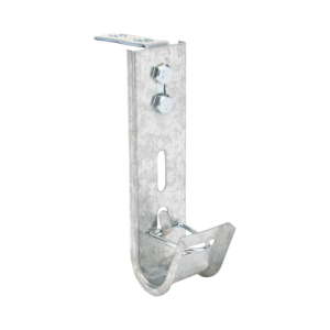 soporte (gancho) tipo j hook, hasta 7 cables cat6, ideal para soportar cableado en los espacios de manipulación al aire, para instalación en interior