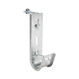 soporte (gancho) tipo j hook, hasta 10 cables cat6, ideal para soportar cableado en los espacios de manipulación al aire, para instalación en interior
