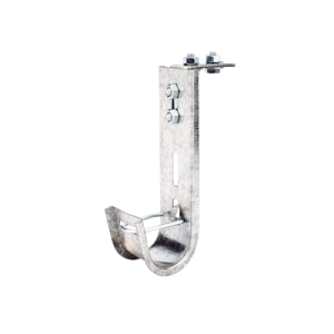 soporte (gancho) tipo j hook, hasta 14 cables cat6, ideal para soportar cableado en los espacios de manipulación al aire, para instalación en interior