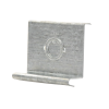placa salida a tubo automática con chequeador 1/2 y 3/4 de 66 mm, con acabado electro zinc
