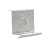 placa salida a tubo automática con chequeador 1/2 y 3/4 de 66 mm, con acabado electro zinc