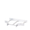 derivación "t" horizontal de aluminio perfil z / peralte 3 1/4" / ancho 12"/ radio 8" / incluye tornillería (chthez314r8x12ak)