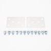 curva vertical exterior de aluminio de 90° perfil z / peralte 3 1/4" / ancho 12" / radio 8" / incluye tornillería (chve90ez314r8x12ak)