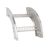 curva vertical exterior de aluminio de 90° perfil z / peralte 3 1/4" / ancho 12" / radio 8" / incluye tornillería (chve90ez314r8x12ak)