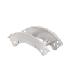 curva vertical exterior de aluminio de 90° perfil z / peralte 3 1/4" / ancho 6" / radio 8" / incluye tornillería