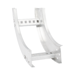 curva vertical interior de aluminio de 90° perfil z / peralte 3 1/4" / ancho 6" / radio 8" / incluye tornillería