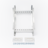 curva vertical interior de aluminio de 90° perfil z / peralte 3 1/4" / ancho 9" / radio 8" / incluye tornillería (chvi90ez314r8x9ak)
