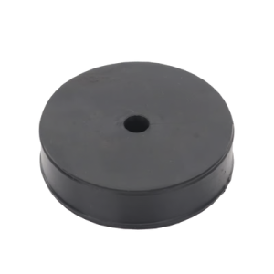 inserto de caucho de 4" con un orificio para cable de 3/8 in