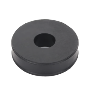 inserto de caucho de 4" con un orificio para cable de 7/8 in