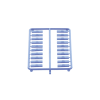 paquete de 100 iconos de datos de instalación a presión, para jacks mini com de panduit, de plástico, color azul