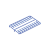 paquete de 100 iconos de datos de instalación a presión, para jacks mini com de panduit, de plástico, color azul