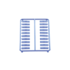 paquete de 100 iconos de datos de instalación a presión, para jacks mini com de panduit, de plástico, color azul