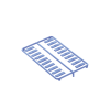 paquete de 100 iconos de datos de instalación a presión, para jacks mini com de panduit, de plástico, color azul