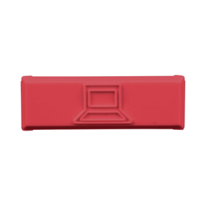paquete de 100 iconos de datos de instalación a presión, para jacks mini com de panduit, de plástico, color rojo