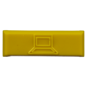 paquete de 100 iconos de datos de instalación a presión, para jacks mini com de panduit, de plástico, color amarillo