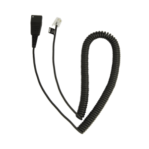 jabra cord cable enroscado con conexión qd a modular rj para teléfonos ip de cisco (8800 01 37)