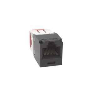 conector jack rj45 estilo tg, mini com, categoría 5e, de 8 posiciones y 8 cables, color negro