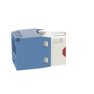 conector jack rj45 estilo tg, mini com, categoría 5e, de 8 posiciones y 8 cables, color azul