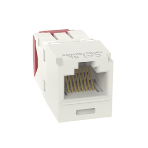 conector jack rj45 estilo tg, mini com, categoría 5e, de 8 posiciones y 8 cables, color blanco mate