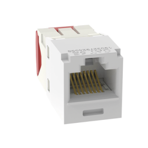 conector jack rj45 estilo tg, mini com, categoría 5e, de 8 posiciones y 8 cables, color blanco