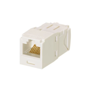 conector jack rj45 estilo tg, mini com, categoría 6, de 8 posiciones y 8 cables, color blanco Ártico