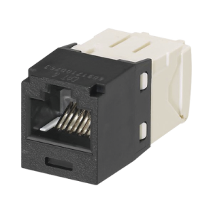 conector jack rj45 estilo tg, mini com, categoría 6, de 8 posiciones y 8 cables, color negro