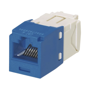 conector jack rj45 estilo tg, mini com, categoría 6, de 8 posiciones y 8 cables, color azul
