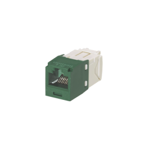 conector jack rj45 estilo tg, mini com, categoría 6, de 8 posiciones y 8 cables, color verde